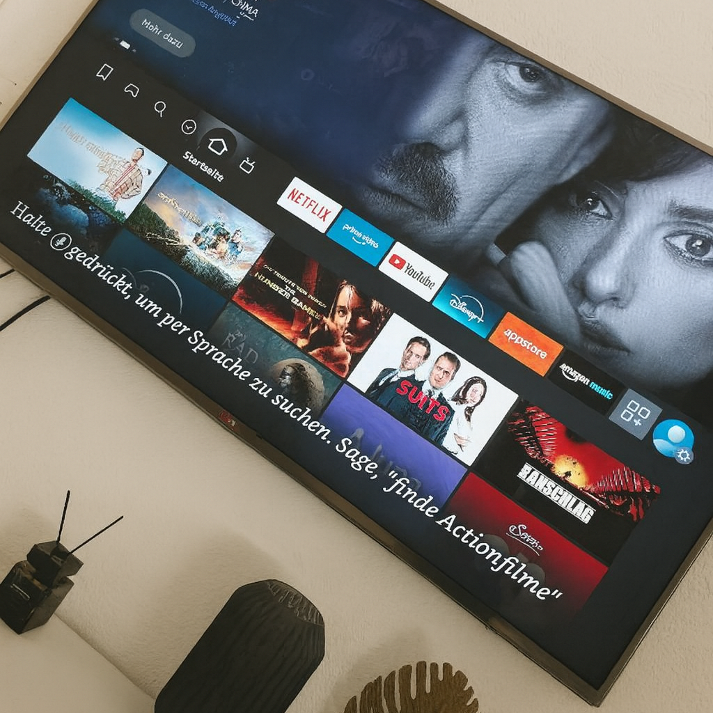 Smart TV mit Menüauswahl