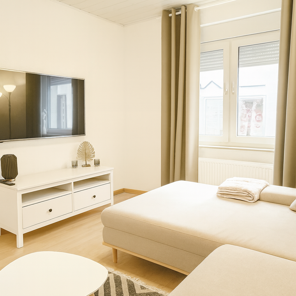 Wohnzimmer mit Smart TV